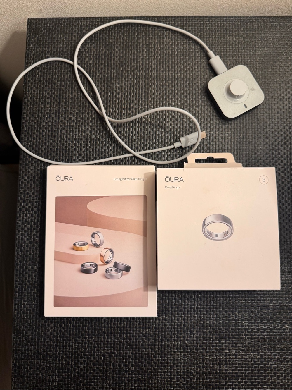 Oura Ring 4 and Sizing Kit in Silver and Gold Accents— New unopened box